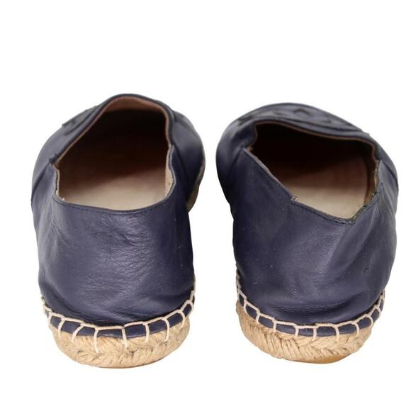 Chanel Espadrille Double Stacked 37 Leather Cc Flats CC-0712N-0017 - Picture 9 of 11